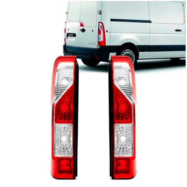 Jogo Sinaleira Traseira Master Furgão Van 2013 2014 2015 201 Bicolor Ambos Lados