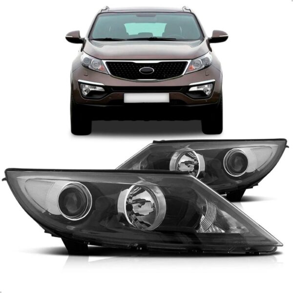 Par Farol Sportage 2011 2012 2013 Manual / Eletrico Sem Led