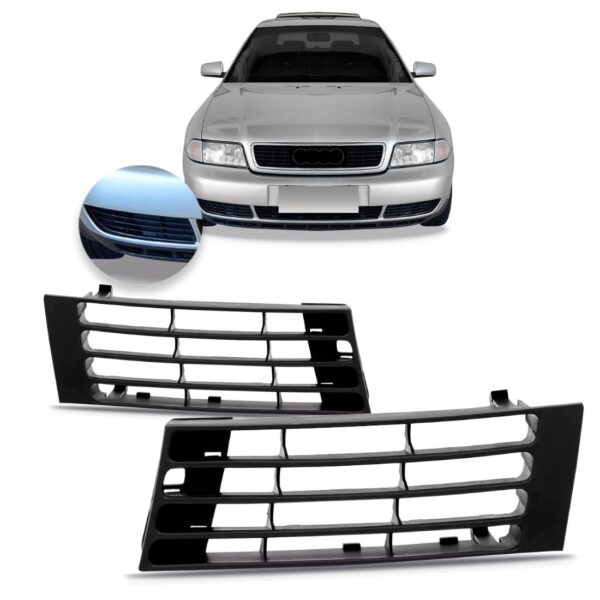 Par Tela Frontal Parachoque Audi A4 1999 2000 2001