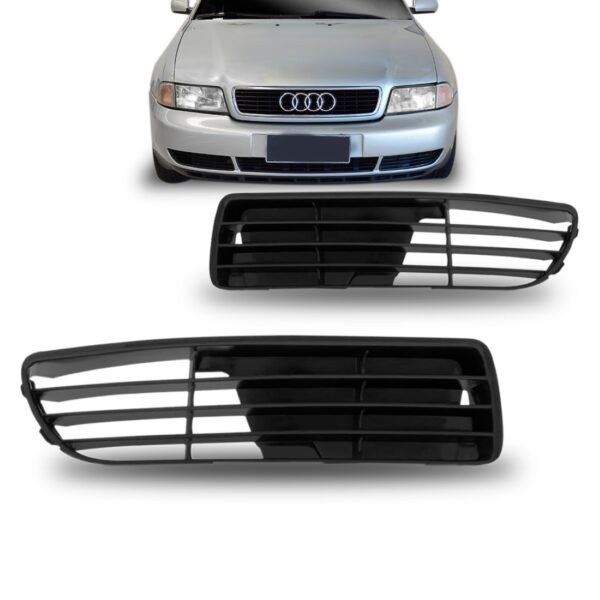 Par Tela Frontal Moldura Milha Audi A4 Ano 94 95 96 97 1998