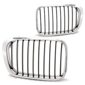 Jogo Tela Radiador Bmw Série 3 1999 2000 2001 Sedan Cromado