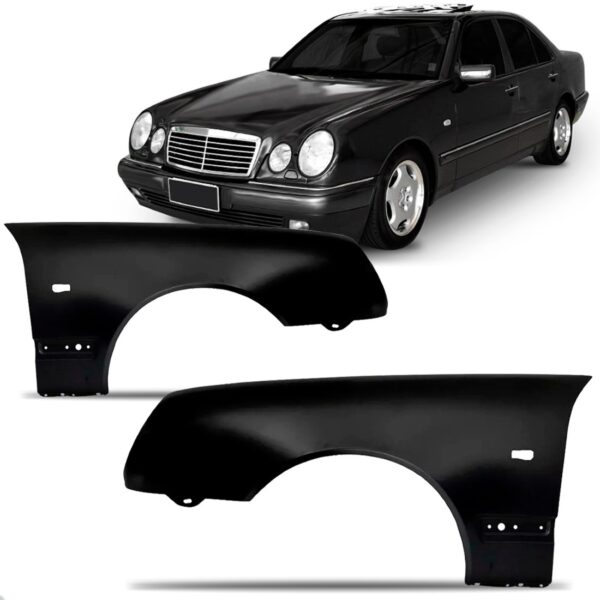 Par Paralama Mercedes E320 E420 1996 A 1999 C/ Furo Pisca
