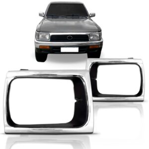 Par De Aro Do Farol Hilux 4x4 1992 A 2001 Cromado