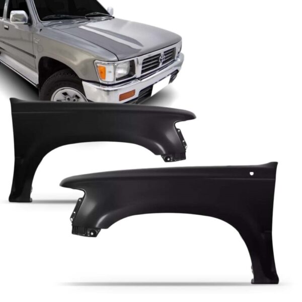 Par Paralama Toyota Hilux 4x4 1992 A 2001 C/ Furo Antena