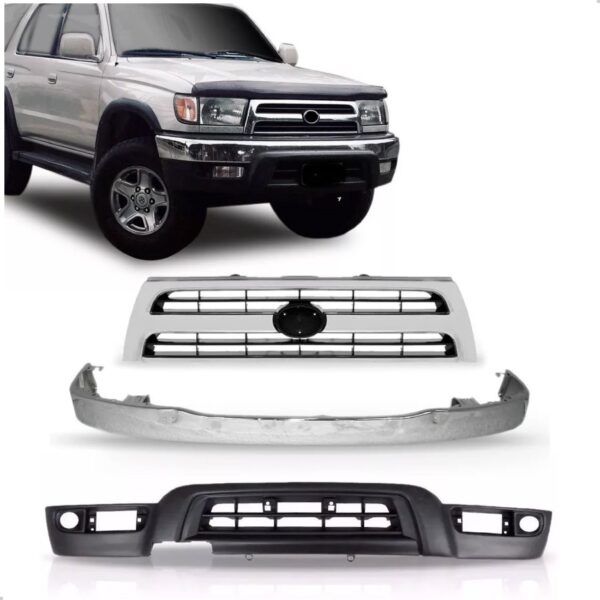 Envolvente Hilux Sw4 1999 2000 A 2004 Com Grade 1a Linha  Preto