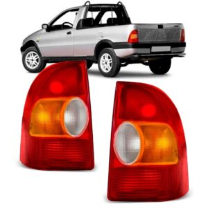 Par Sinaleira Traseira Strada Tricolor 1996 A 2000