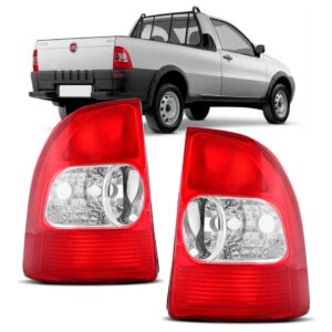 Par Sinaleira Traseira Strada Bicolor 2001 A 2004