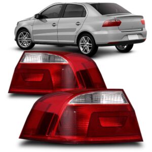 Par Lanterna Traseira Voyage 13 A 16 Borda Cromada Valeo Bicolor