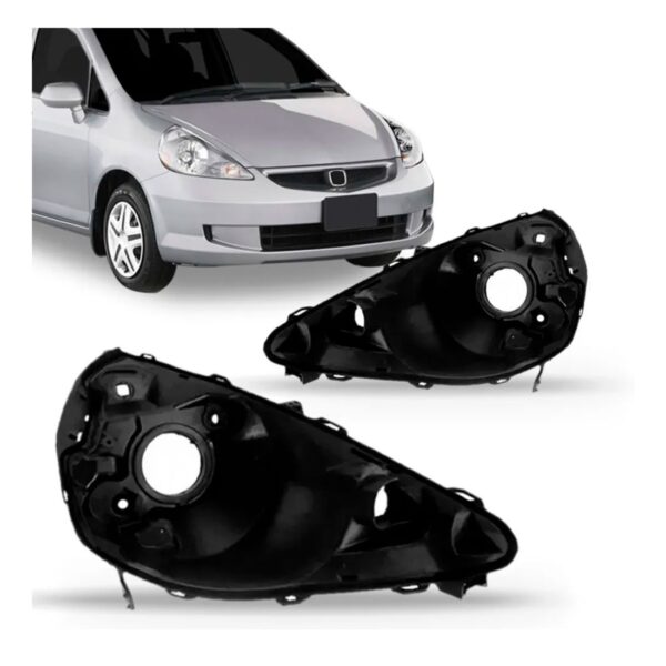Par Carcaça Farol Fit 2003 2004 2005 2006 2007 2008