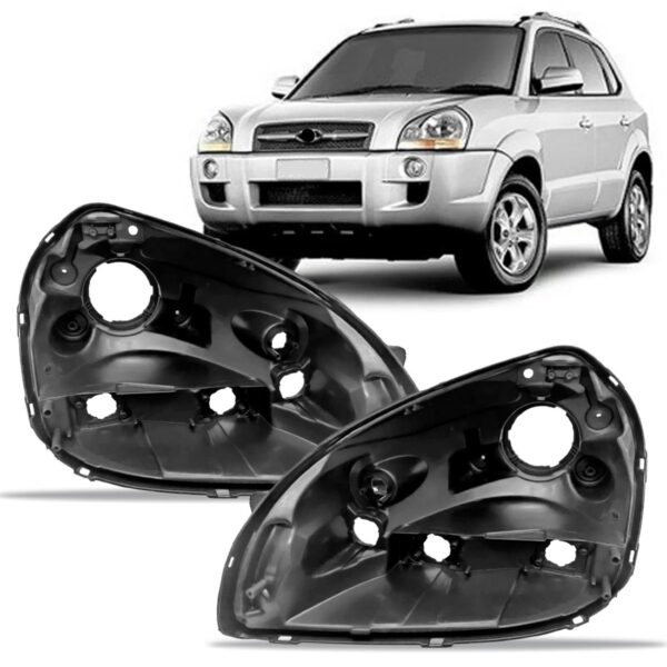 Par Carcaça Farol Dianteiro Tucson 2004 06 07 08 10 A 2016