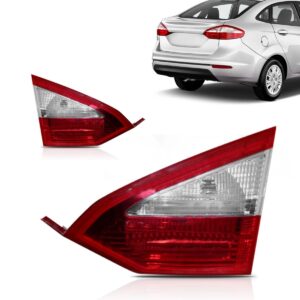 Par Lanterna Traseira Para Ford Fiesta 2013 14 15 2016 Tampa Ambos Lados Vermelho