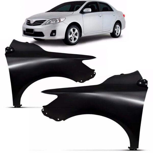 Par Paralama Para Toyota Corolla 2014 A 2017 Sem Furo Pisca