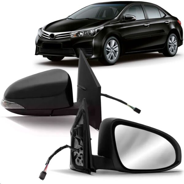 Par Retrovisor Elétrico Corolla 14/19 Retrátil C/ Sinaleira