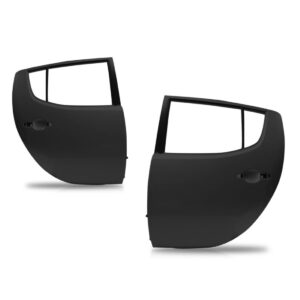 Par Porta Traseira L200 Triton 2007 A 2013 Preto Dianteira Ambos Os Lados