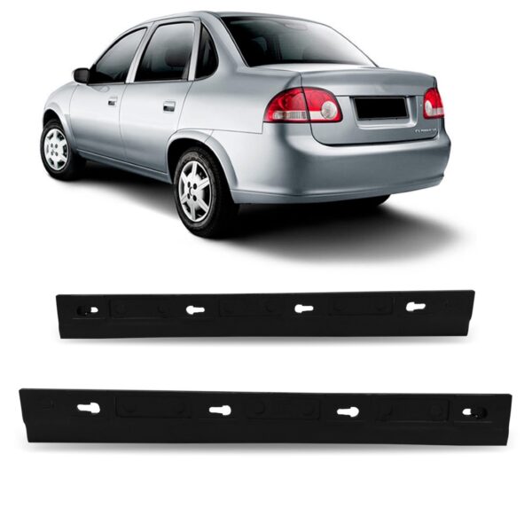 Par Guia Parachoque Traseiro Corsa Classic 2010 A 2014