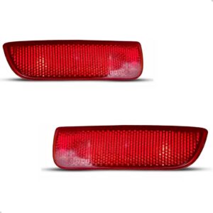 Par Refletor Parachoque Traseiro Palio Weekend 2004 A 2008 Vermelho