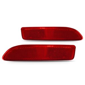 Par Refletor Parachoque Traseiro Logan 2010 2011 12 13 2014 Vermelha