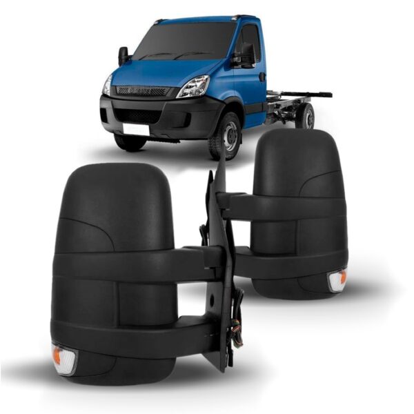 Par Retrovisor Curto Para Iveco Daily 2008 A 2019 Elétrico