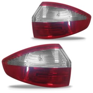 Par Sinaleira Traseira New Fiesta 2014 2015 Sedan Bicolor Vermelho
