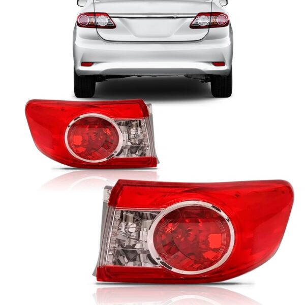 Par Sinaleira Traseira Corolla 2012 2013 2014 Sem Led