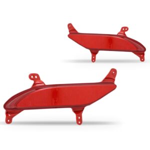 Par Refletor Sinaleira Do Parachoque Traseiro Santa Fé 14/18 Vermelho