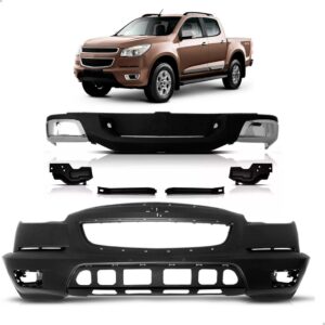 Kit Envolvente S10 2012 A 2016 Dianteiro E Traseiro Cromado