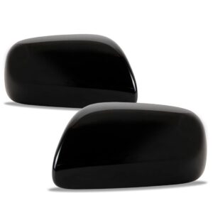 Par Capa Retrovisor Corolla 2008 A 2012 S/ Furo Preto Liso - Preto