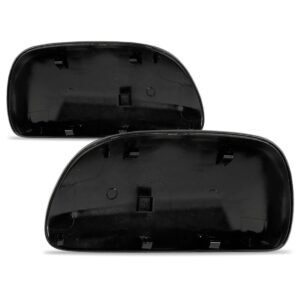 Par Capa Retrovisor Corolla 2008 A 2012 S/ Furo Preto Liso - Preto
