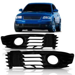 Par Garde Moldura Milha Passat 2001 02 03 04 2005 Com Furo Preto