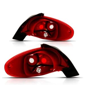 Par Sinaleira Traseira Peugeot 207 Hatch 2011 12 13 14 2015 Vermelho