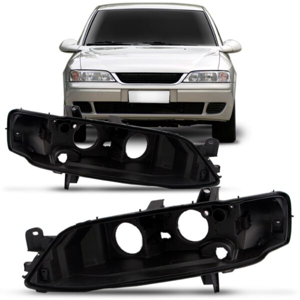 Par Carcaça Farol Vectra 1999 A 2004