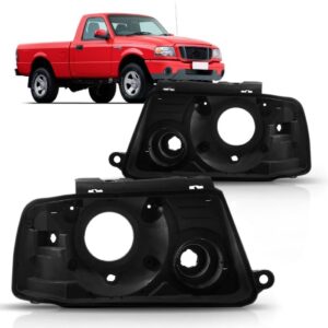 Par Carcaça Farol Dianteiro Ranger 2005 2006 2007 2008 2009 Direito E Esquerdo