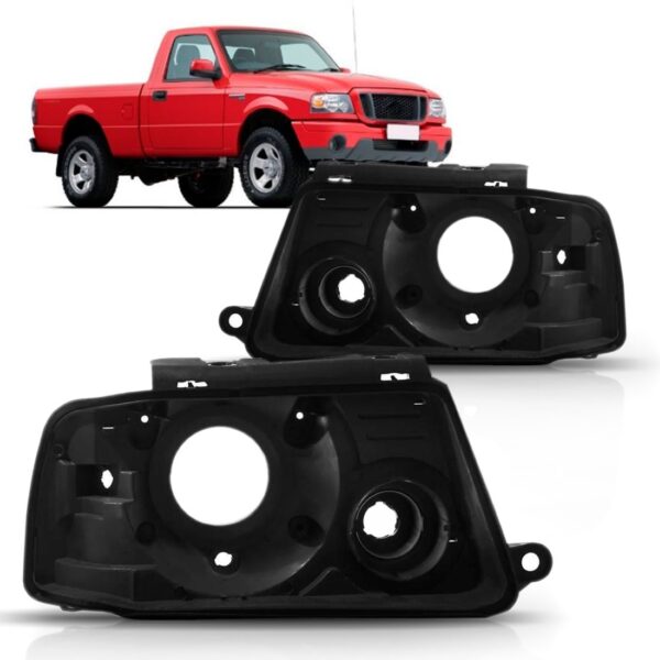 Par Carcaça Farol Dianteiro Ranger 2005 2006 2007 2008 2009 Direito E Esquerdo