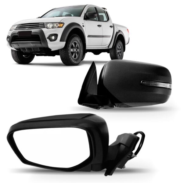 Par Retrovisor L200 Triton 2014 A 2017 Eletrico C/ Pisca Pto