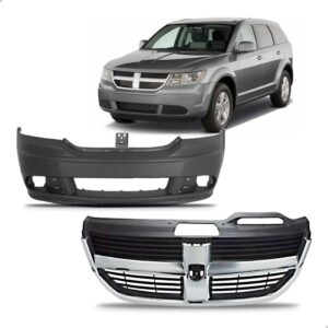 Kit Envolvente Grade Radiador Journey 2009 2010 1a Linha  Preto