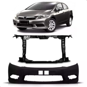 Kit Envolvente C/ Painel Mini Frente Civic 2012 A 2016 Preto
