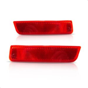 Par Refletor Parachoque Traseiro Sandero Stepway 2015 A 2018 Vermelho