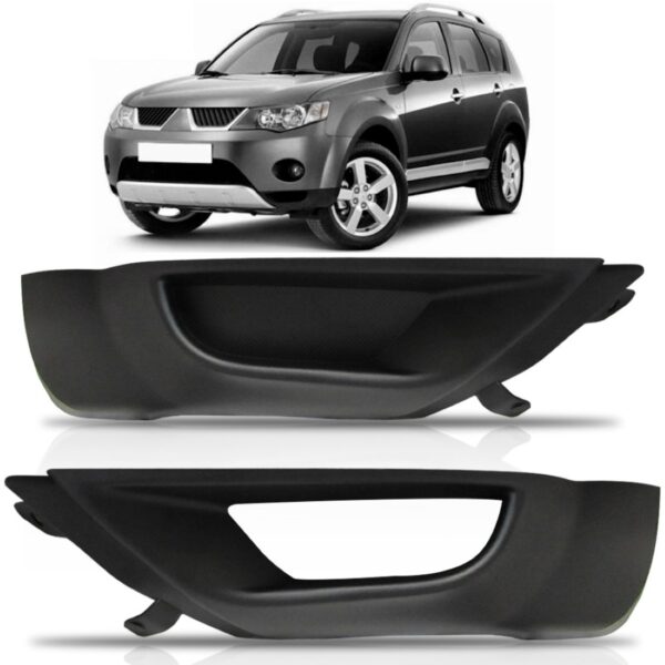 Par Spoiler Dianteiro Outlander 2007 2008 2009 Preto