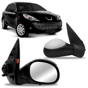 Par Retrovisor Peugeot 207 1998 A 2013 Elétrico Com Sensor