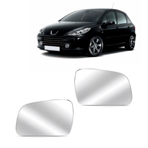 Par Lente Retrovisor Peugeot 307 2003 A 2012 Asférico