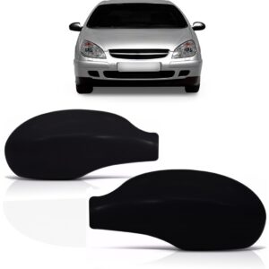 Par Capa Retrovisor C5 Break Exclusive 2001 A 2007 Preto