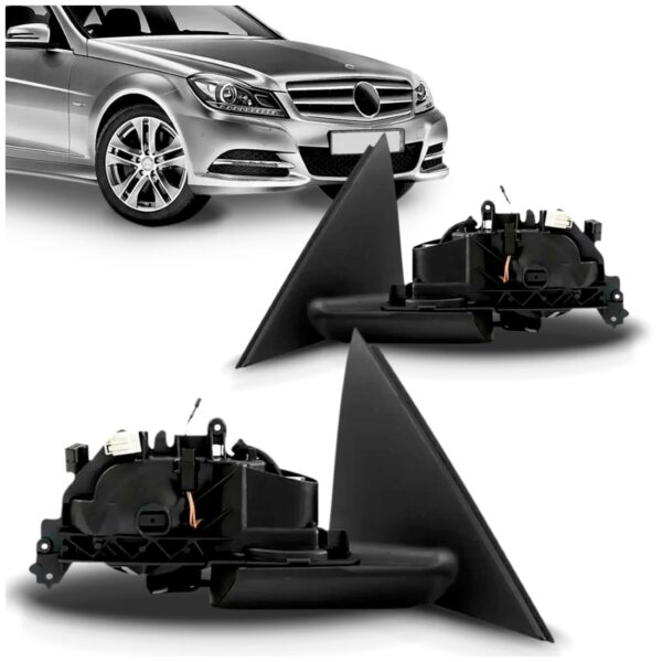 Par Retrovisor Mercedes C200 2008 A 2014 Eletrico Sem Capa