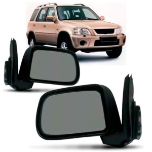 Par Retrovisor Honda Crv Si 97 98 99 20 01 Eletrico Preto
