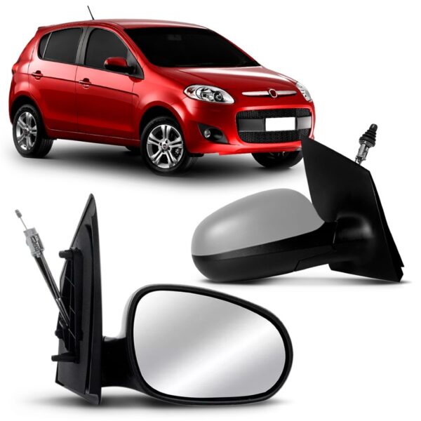 Par Retrovisor Palio 2012 2013 2014 Com Capa Primer Promoção