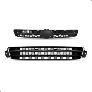 Kit Grades C/ Emblema Gol G5 2009 A 2012 Superior E Inferior Plástico