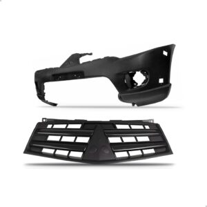 Kit Parachoque L200 Triton 2012 2013 2014 + Spoiler E Grade Preto