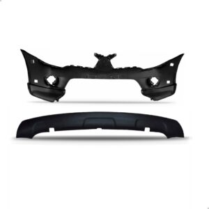 Kit Parachoque L200 Triton 2012 2013 2014 + Spoiler E Grade Preto