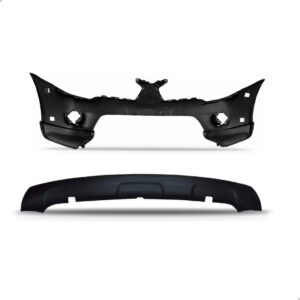 Kit Parachoque L200 Triton 2012 2013 2014 + Spoiler E Grade Preto