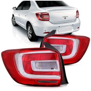 Par Sinaleira Traseira Logan 2014 2015 2016 2017 Vermelho