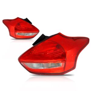 Par Lanterna Traseira Focus 2016 A 2018 Hatch S/ Led Vermelho